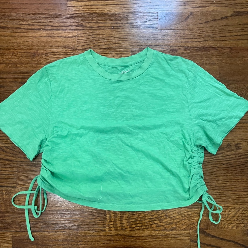 Universal Thread Green Side-Tie Crop Top